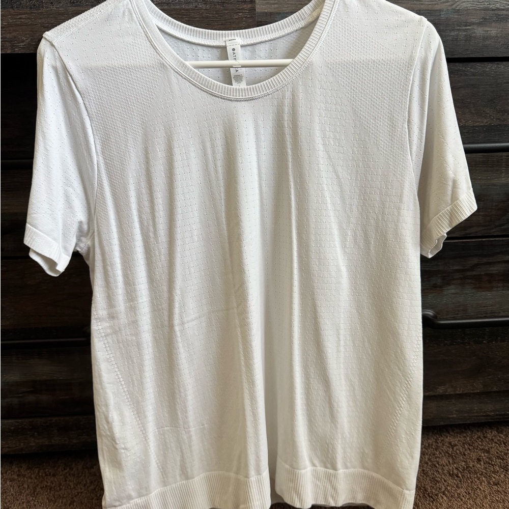 Athleta White Short Sleeve Tee